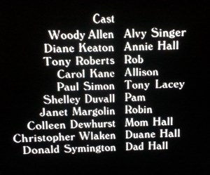 Annie Hall Credits