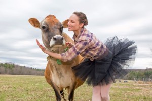 Ballerina with cow