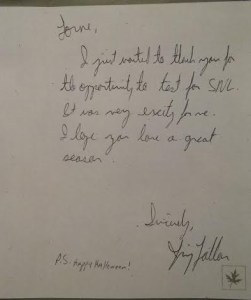 Jimmy Fallon's real life thank you note to Lorne Michaels after auditioning for SNL