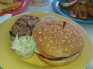 turtle burger plated