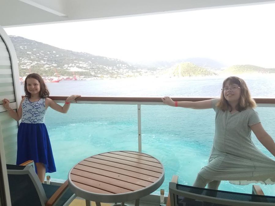 girls on the balcony