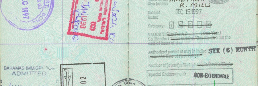 A peek inside one of Stasha's old pasports