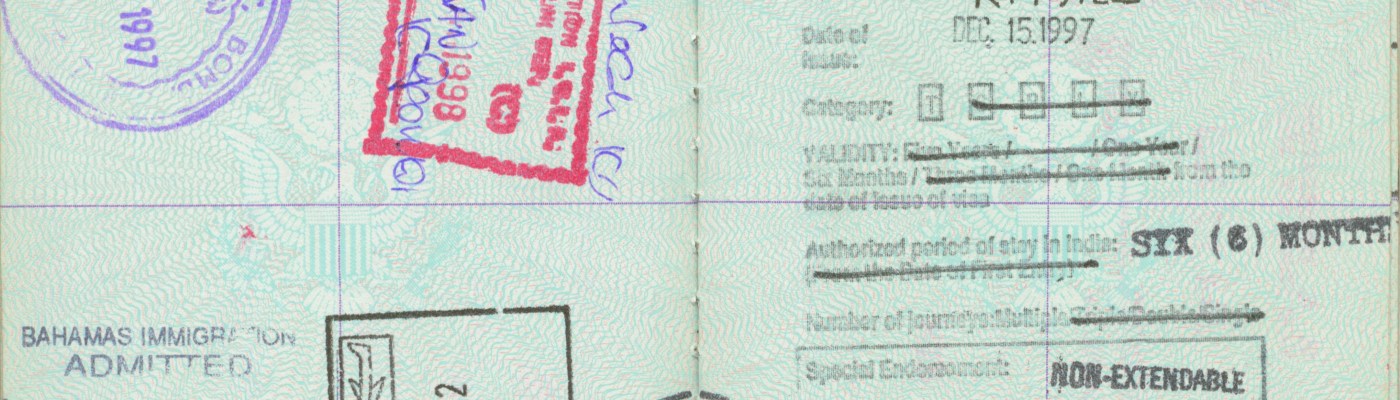 A peek inside one of Stasha's old pasports