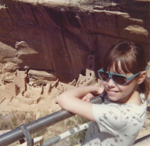 Stasha at Mesa Verde, April 1977