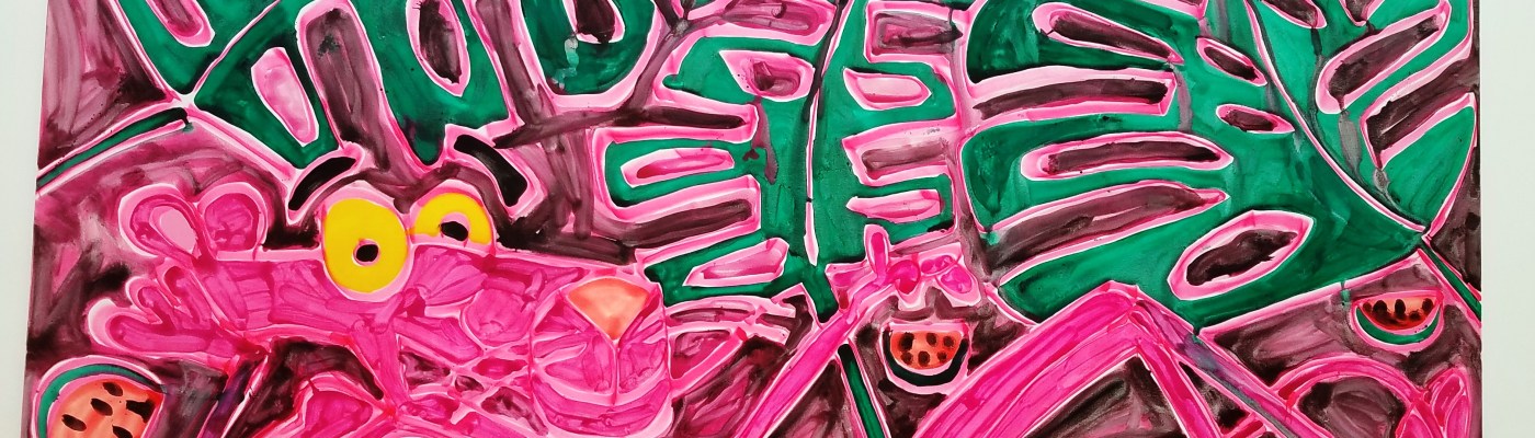 Enormous Katherine Bernhardt Pink Panther