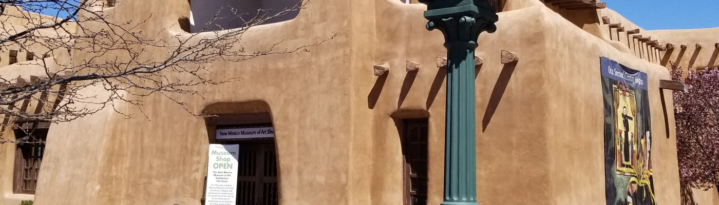 Just off the Plaza in Santa Fe, New Mexico is the New Mexico Museum of Art. Photo by Anastasia Mills Healy.