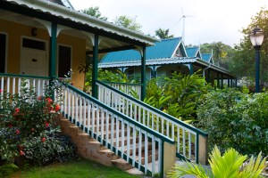 Rosalie Bay's nine cottages are set on 22 acres full of lush foliage